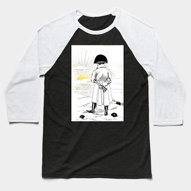 Napoleon watching the sunset Baseball T-Shirt by Marccelus